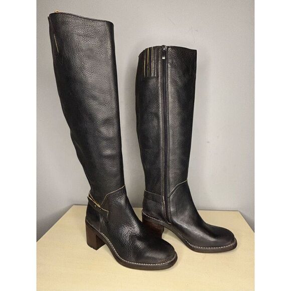 Franco Sarto Women's l-Kiana Wide Calf Knee High Boot Rustic Black Size 5.5M‎ - Picture 2 of 13